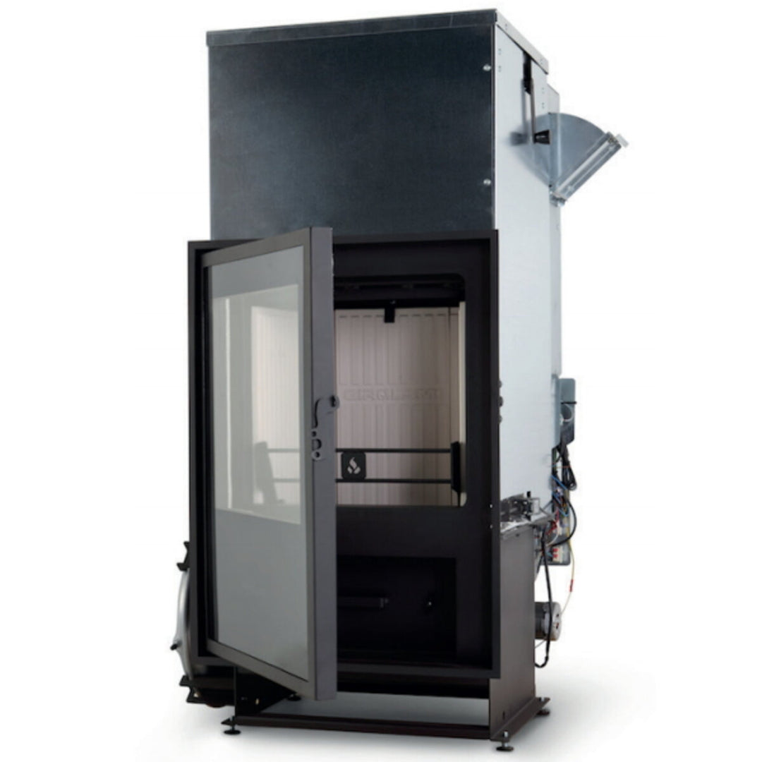 Girolami TI 28 vertikal – Mehrstoff-Heizkamin, 26 kW