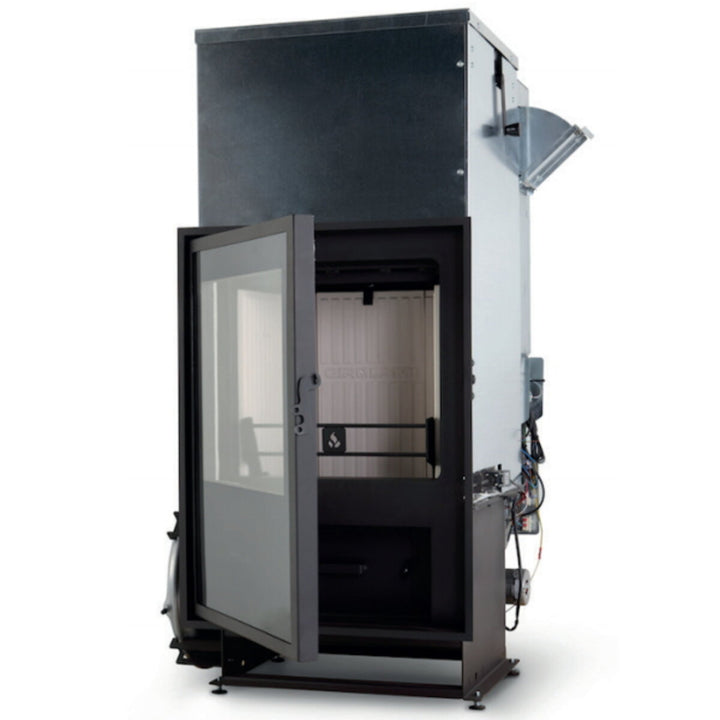 Girolami TI 28 vertikal – Mehrstoff-Heizkamin, 26 kW