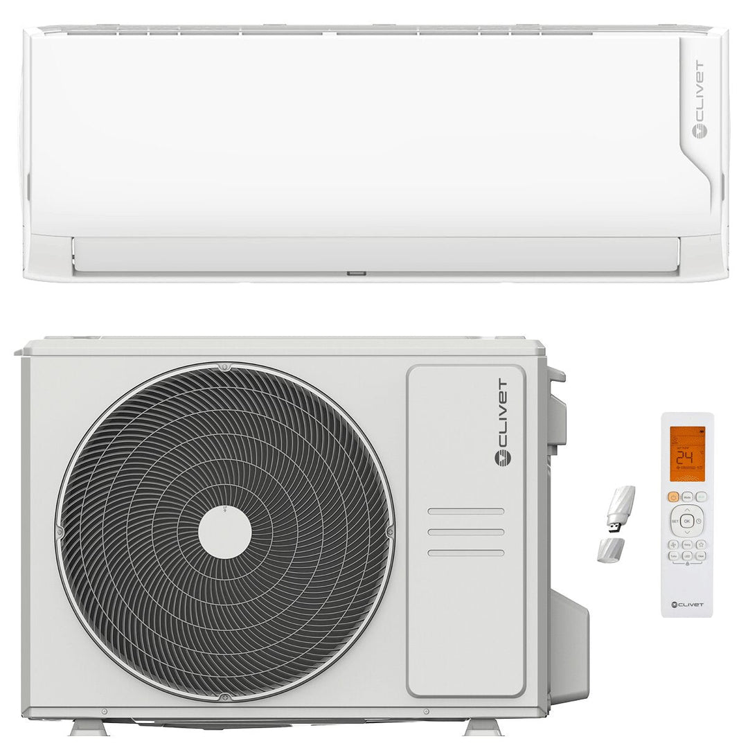 Clivet Cristallo 2 9000 BTU – Split-Klimagerät, 2,64/2,93 kW, R32, A+++/A++, WLAN