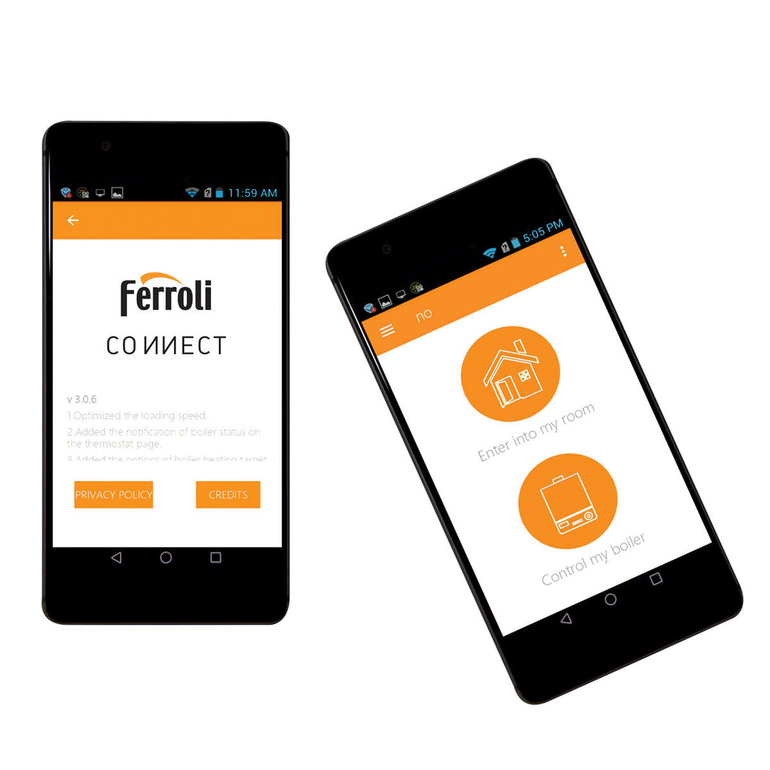 Ferroli Bluehelix Maxima 28 C + Comando Connect 24 kW A+ Erdgas Flüssiggas aria propanata – Gas-Brennwertkessel, 24 kW, Erdgas/Flüssiggas