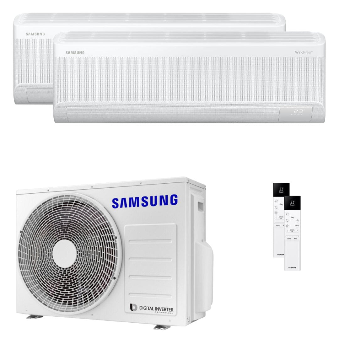 Samsung Windfree Avant S2 9000+18000 BTU – Multisplit-Klimagerät (2 Innengeräte), 5/5,6 kW, R32, A+++/A++, WLAN