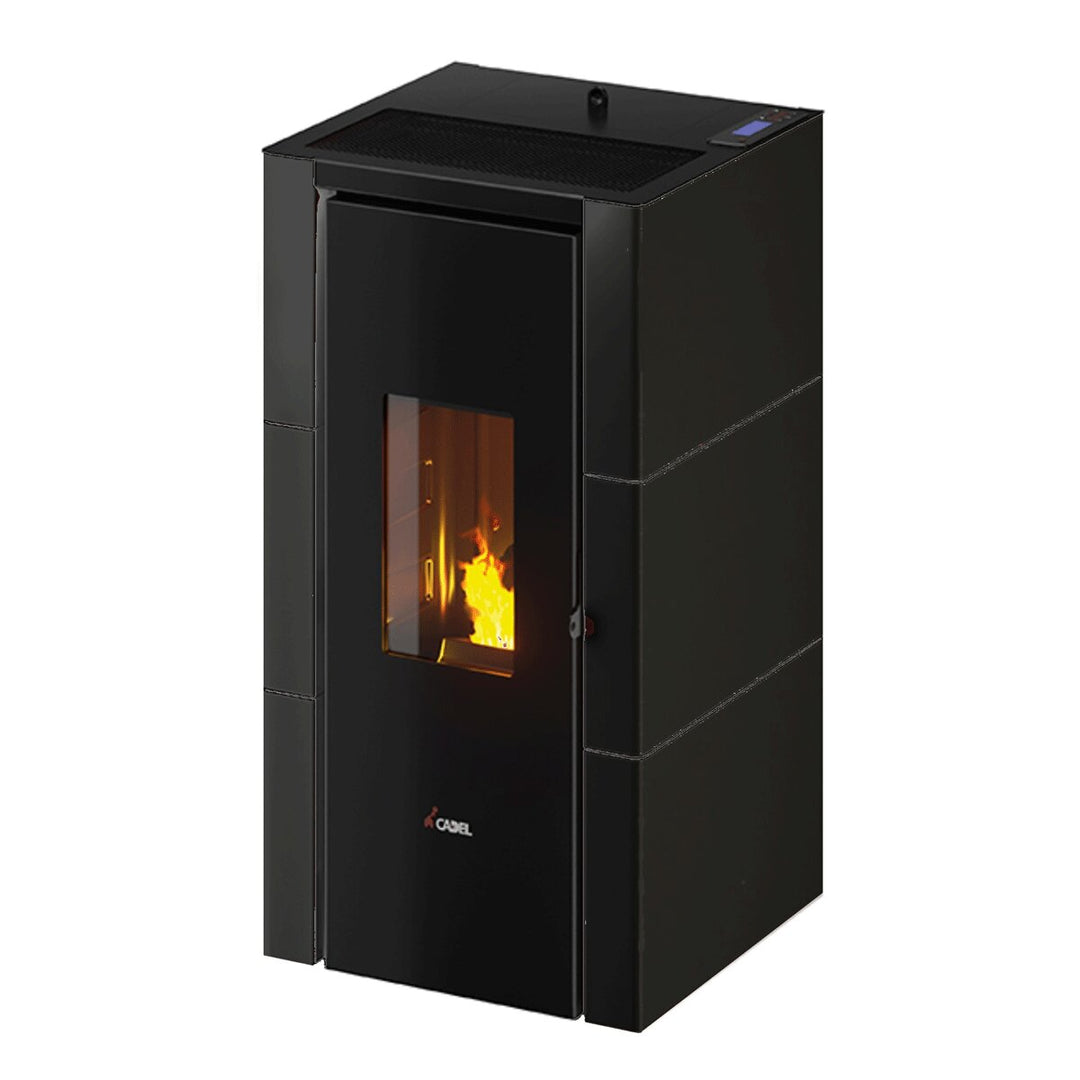 Cadel Cristal 7 luftgeführt – Pelletofen, 7 kW, WLAN, Anthrazit