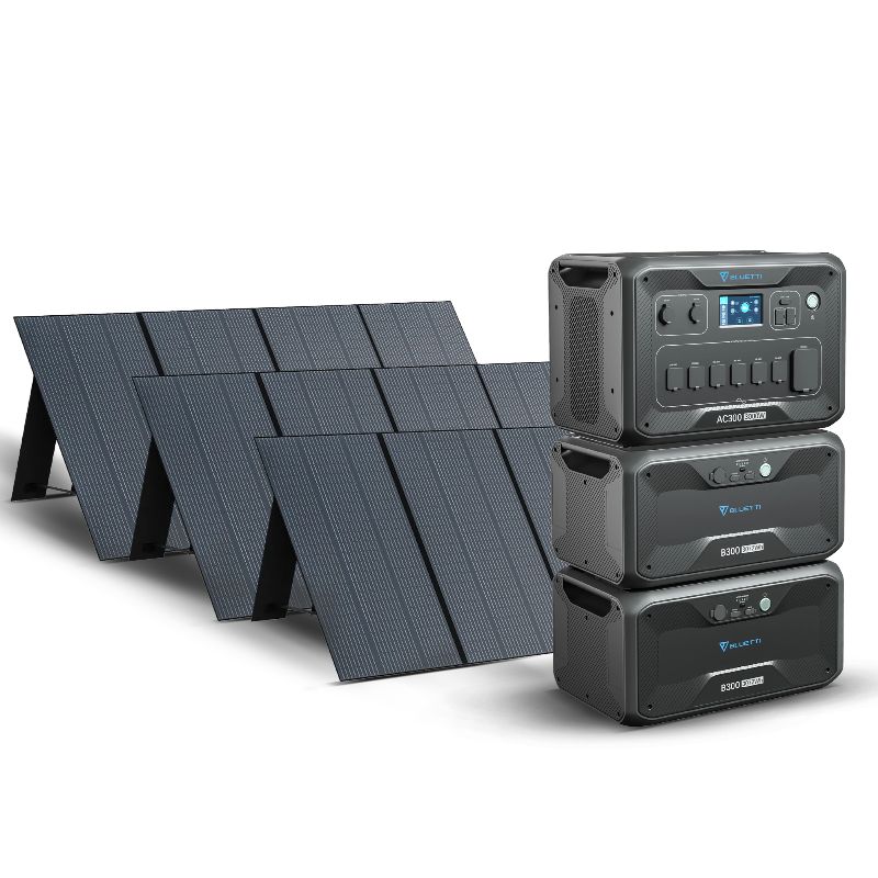 Bluetti Solar Set - 1050 Wp / 3 kW / 6 kWh (AC300 + 2x B300 + 3x PV350)