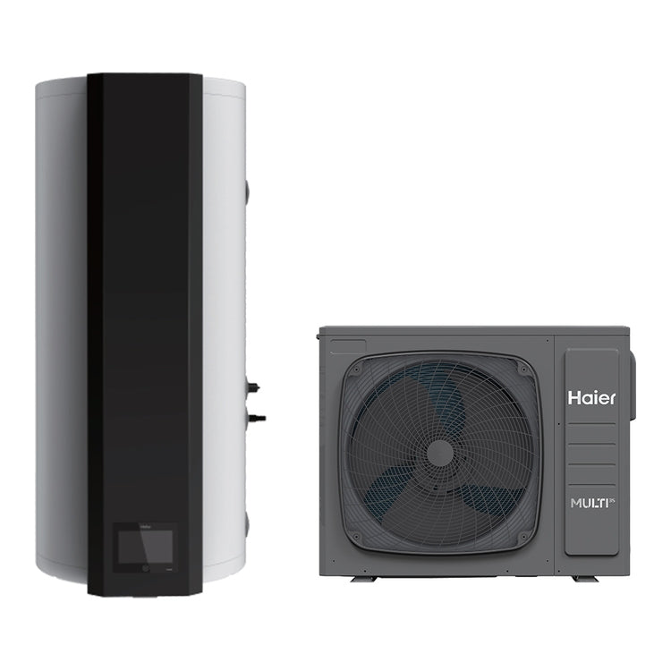 Haier System zur Kühlung, Heizung für Warmwasser, 94-L-Wandwasserbehälter, externe Einheit 7 kW MULTI 3S 4U70S2WR1FA+AN100S2ST1FA