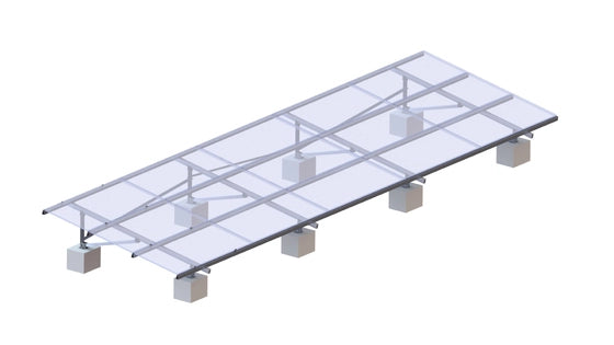 3xN Aluminum Ground Mounting system MGA-3xN - Art. 10727