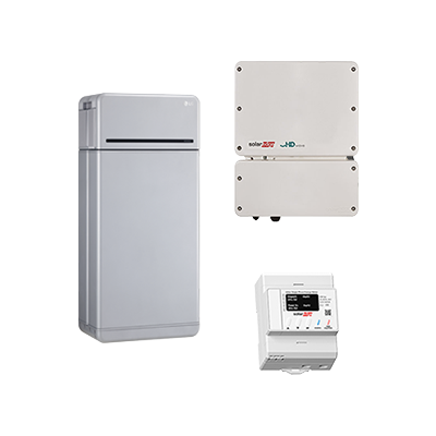 LG Energy Solution + SolarEdge HV-Speichersystem, 16,0 kWh nutzbar, 1-phasig, enblock Prime16H + SE2200H-RWS + 1-Phase Meter