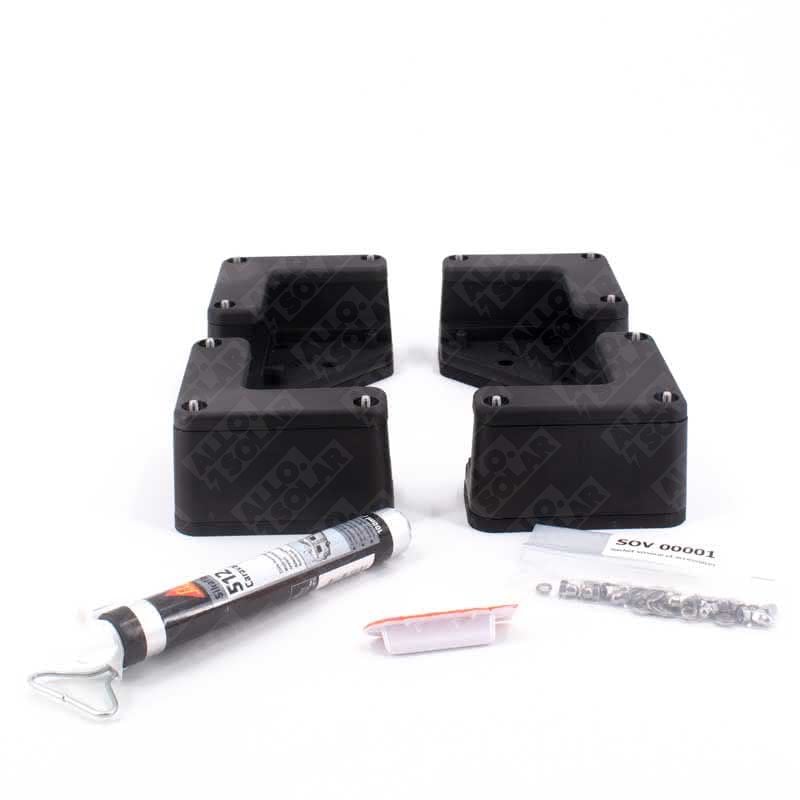 Uniteck 4 coins fixation camping-car 35mm - bateau