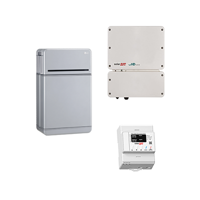 LG Energy Solution + SolarEdge HV-Speichersystem, 9,6 kWh nutzbar, 1-phasig, enblock Prime10H + SE3680H-RWS + 1-Phase Meter
