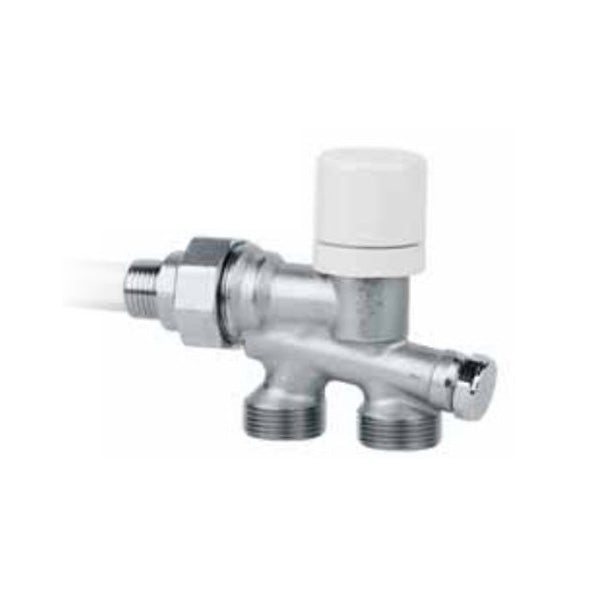 Arteclima Thermostatisierbares verchromtes Einrohrventil 1" RE Code 40041D