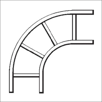 NIEDAX 21245 Bogen/Eckstueck kabelladder