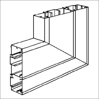 NIEDAX 30184 Verticaal hoekstuk wandgoot 160 mm