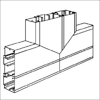 NIEDAX 30196 T-Stueck wandgoot 160 mm