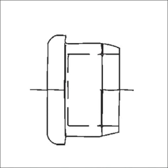 NIEDAX 41246 Beschermkap/Abdeckung montagerail/-profiel 20 mm