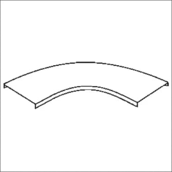NIEDAX 41342 Deksel Bogen/Eckstueck Kabeltragsystem 200 mm