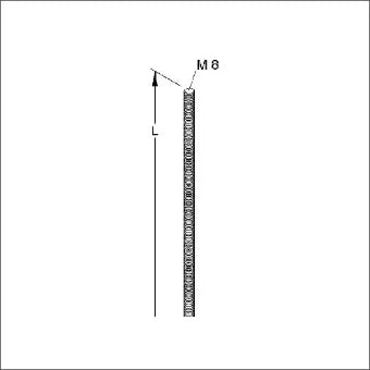 NIEDAX 51948 Draadstang 1000 mm