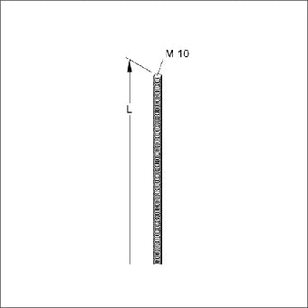 NIEDAX 51951 Draadstang 1000 mm