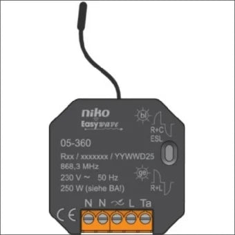 NIKO 05-360 Radiofrequent ontvanger Schalterprogramm