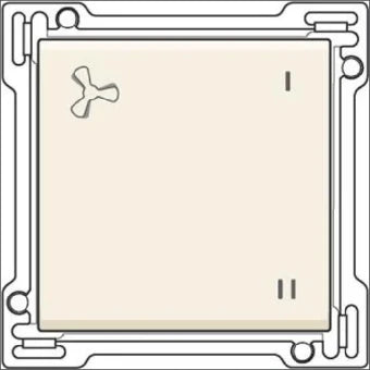 NIKO 100-61106 Bedienelement / Zentralplatte Schalterprogramm 45 mm