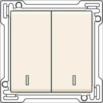 NIKO 100-61507 Bedienelement / Zentralplatte Schalterprogramm 45 mm
