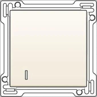 NIKO 100-61901 Bedienelement / Zentralplatte Schalterprogramm 45 mm