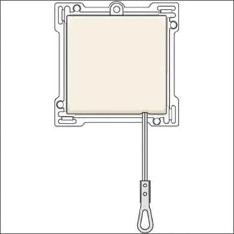 NIKO 100-63906 Bedienelement / Zentralplatte Schalterprogramm 45 mm