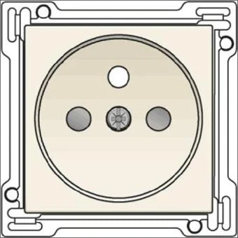 NIKO 100-66601 Bedienelement / Zentralplatte Schalterprogramm 45 mm