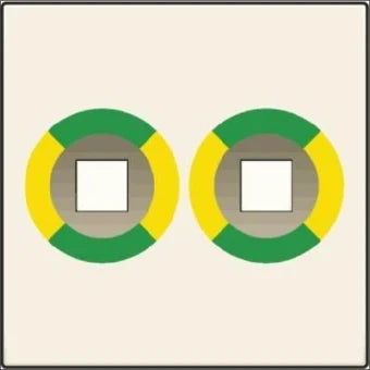NIKO 100-69512 Bedienelement / Zentralplatte Schalterprogramm 45 mm