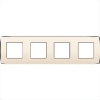 NIKO 100-76400 Abdeckrahmen Schalterprogramm 8.9 mm