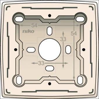 NIKO 100-77100 Aufputzgehaeuse Unterputz-Schalterprogramm