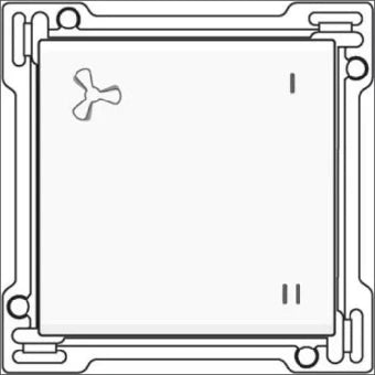 NIKO 101-61106 Bedienelement / Zentralplatte Schalterprogramm 45 mm