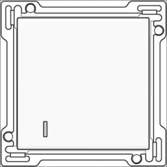 NIKO 154-61901 Bedienelement / Zentralplatte Schalterprogramm 45 mm