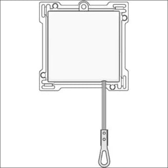 NIKO 154-63906 Bedienelement / Zentralplatte Schalterprogramm 45 mm