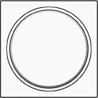 NIKO 101-64006 Bedienelement / Zentralplatte Schalterprogramm 45 mm