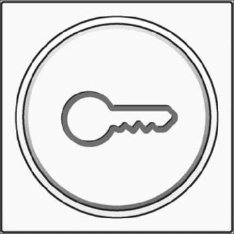 NIKO 101-64009 Bedienelement / Zentralplatte Schalterprogramm 45 mm