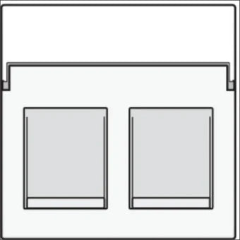 NIKO 101-65600 Bauteil / Zentralplatte Kommunikations-Schalterprogramm