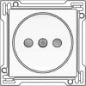 NIKO 154-66501 Bedienelement / Zentralplatte Schalterprogramm 45 mm