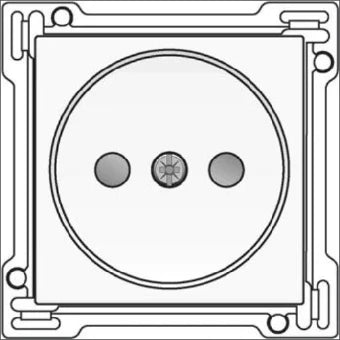 NIKO 101-66501 Bedienelement / Zentralplatte Schalterprogramm 45 mm