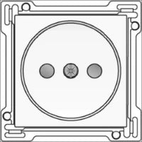 NIKO 154-66501 Bedienelement / Zentralplatte Schalterprogramm 45 mm
