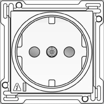 NIKO 101-66906 Bauteil / Zentralplatte Kommunikations-Schalterprogramm