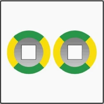 NIKO 101-69512 Bedienelement / Zentralplatte Schalterprogramm 45 mm