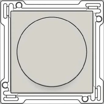 NIKO 102-31000 Bedienelement / Zentralplatte Schalterprogramm 45 mm