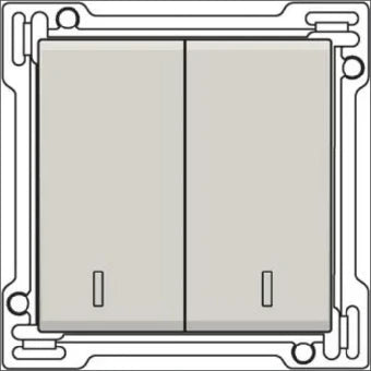NIKO 102-61507 Bedienelement / Zentralplatte Schalterprogramm 45 mm