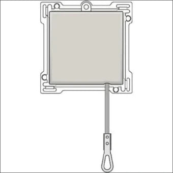 NIKO 102-63906 Bedienelement / Zentralplatte Schalterprogramm 45 mm