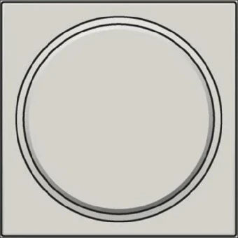 NIKO 102-64006 Bedienelement / Zentralplatte Schalterprogramm 45 mm