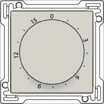 NIKO 102-64806 Bedienelement / Zentralplatte Schalterprogramm 45 mm