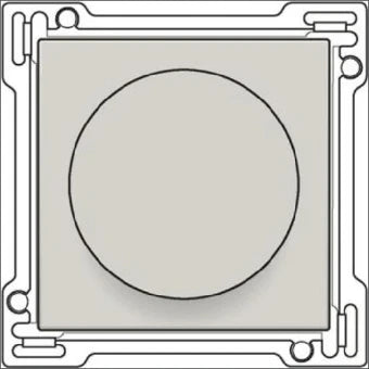 NIKO 102-65938 Bedienelement / Zentralplatte Schalterprogramm 45 mm