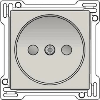 NIKO 102-66501 Bedienelement / Zentralplatte Schalterprogramm 45 mm