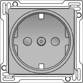 NIKO 121-66901 Bedienelement / Zentralplatte Schalterprogramm 45 mm