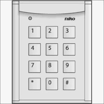 NIKO 10-901 Functiemodule deurcommunicatie 88 mm