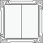 NIKO 111-76700 Afdekraam schakelmateriaal